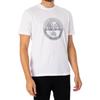 T-shirt graphique - Napapijri - Bollo - Blanc - Manches courtes - 100% Coton