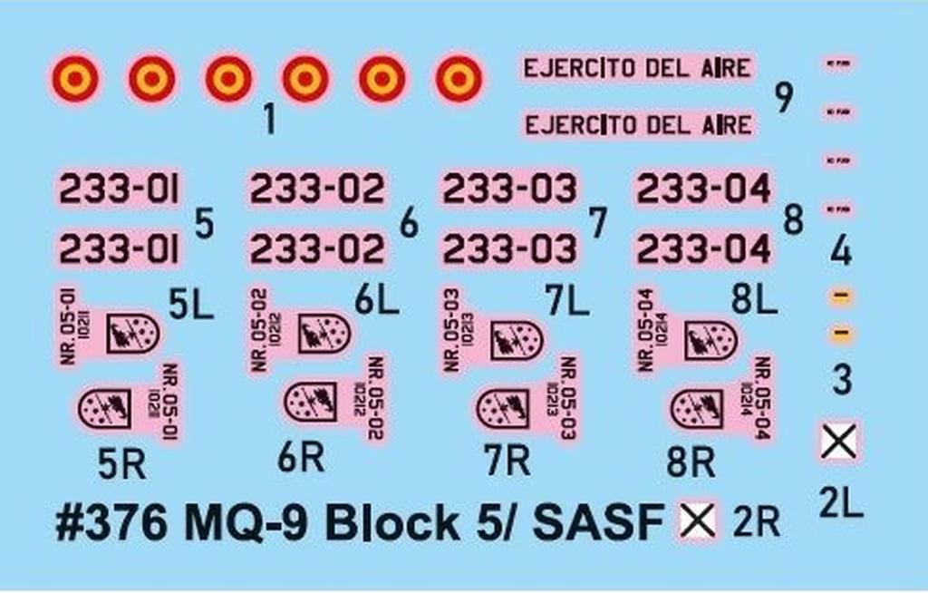 Пластиковая модель Miniwing Spain Reaper Block 5 MWG144376 1/144 MQ-9
