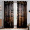 2-панельные деревянные двери с принтом шторы для спальни, гостиной, окна от пола до потолка, кухонные жалюзи, индивидуальные шторы, люверсы сверху