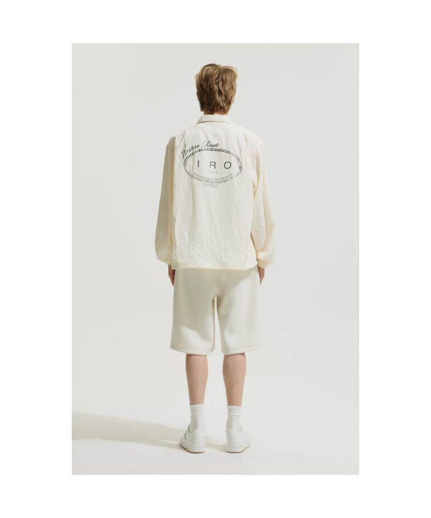Iro Plisse Crinkle Coach Jacket - Ivory
