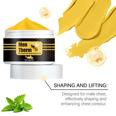 Нагревательная паста Mentherm Bee при гинекомастии, Best Men Bee Oil, Мужская термопаста, Мужская пчелиная паста, Подтягивающая гинекомастия паста для мужчин