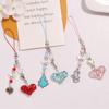 Sweet Cool Sparkling Heart Phone Charm Straps Car Keys Hanging Pendants Bag Decoration Lanyard Purse Accessories