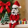 Stormtrooper On A Stoop Christmas Elf Doll Collectible Inspired Elf Figurine Stocking Stuffers for Christmas Home Party Decor
