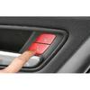Car Inner Door Red Aluminum lock button Sticker Trim Fit For Benz GLE GLS 20-22
