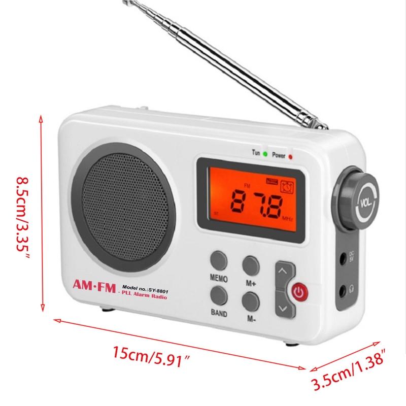ЖК-дисплей Радиоприемник Динамик FM AM Цифровой Стерео Мини MP3 Музыкальный плеер Портативное радио