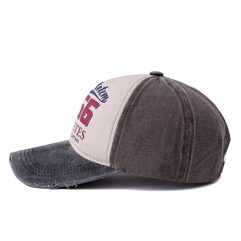 Unisex Vintage Washed Cotton Baseball Cap BASKETBALL CAPTAIN 56 Letter Embroidery Men And Women Outdoor Sports Hat