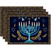 XCHI Chanukah Menorah Olive Leaf Doves Six-Pointed Star Hanukkah Table Runner Table Decoration for Party Home Kitchen Dining Holiday Decor 13x72 Inch