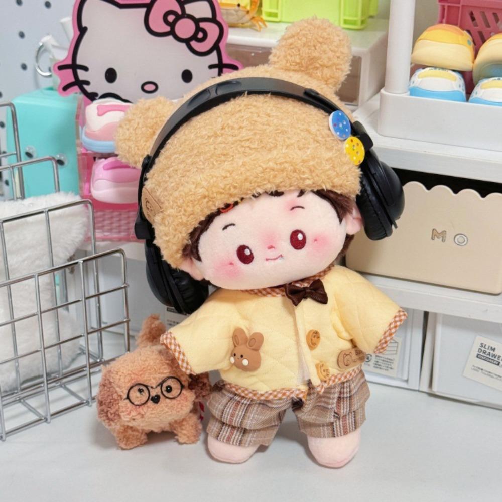 1 комплект Кролик 20 см Хлопковая кукольная одежда Платье Плюшевая кукольная одежда Детский подарок