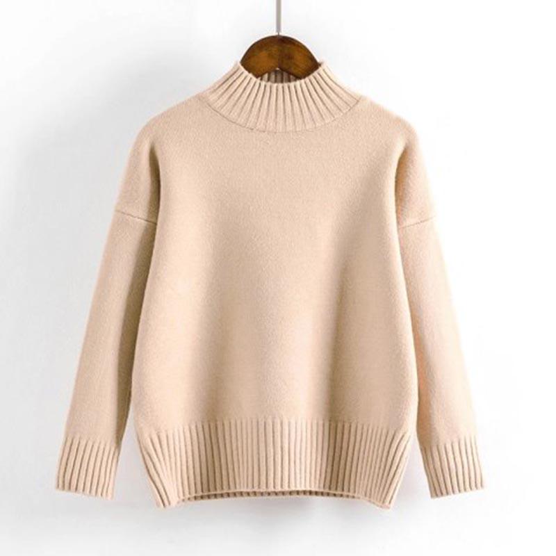 High Quality Women Turtleneck Sweater Women Top Woman Long Sleeve Warm Sweaters Knitted Pullover