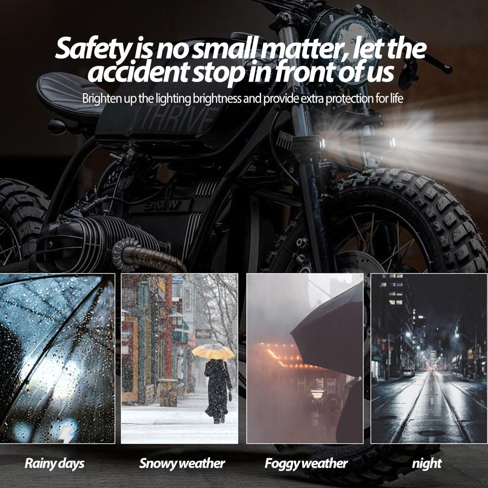 Мини алюминиевый автомобильный светодиодный рабочий фонарь 8-80 В мотоциклетная фара светодиодный прожектор вспомогательная лампа двухцветная противотуманная фара мото модифицированная лампа