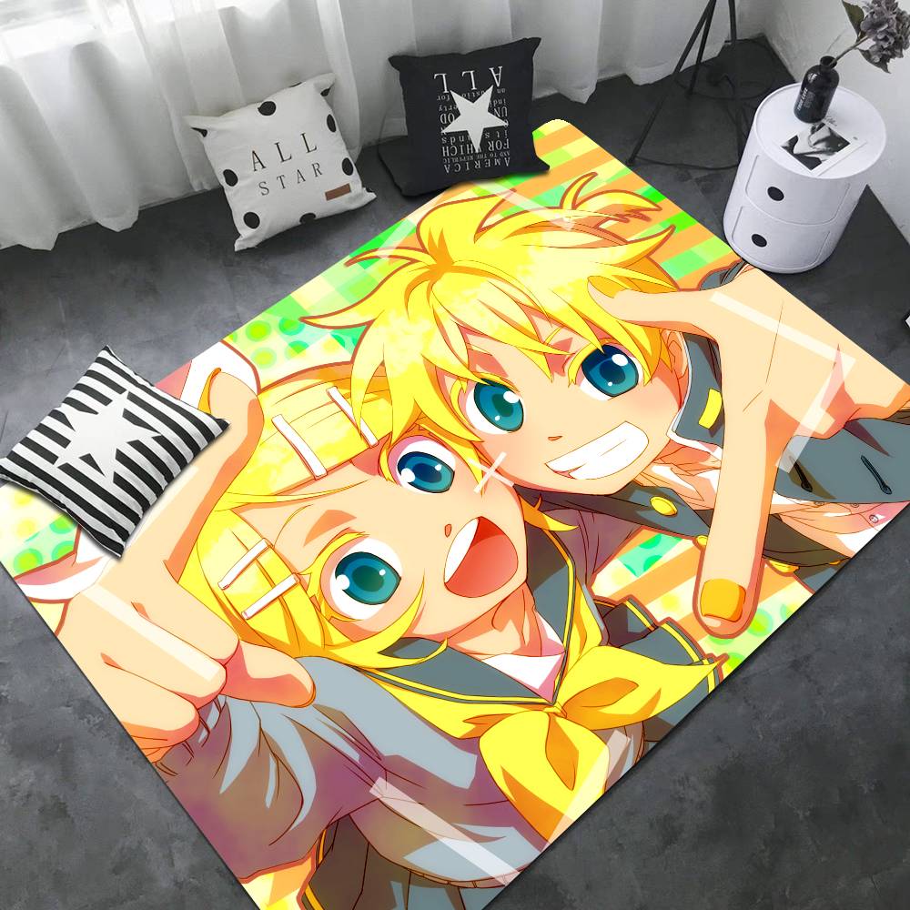 Vocaloid Дуэт Кагамине Рин Лен Придверный коврик Детская Комната Спальня Декор Балкон Противоскользящий Придверный коврик Гостиная Коврик