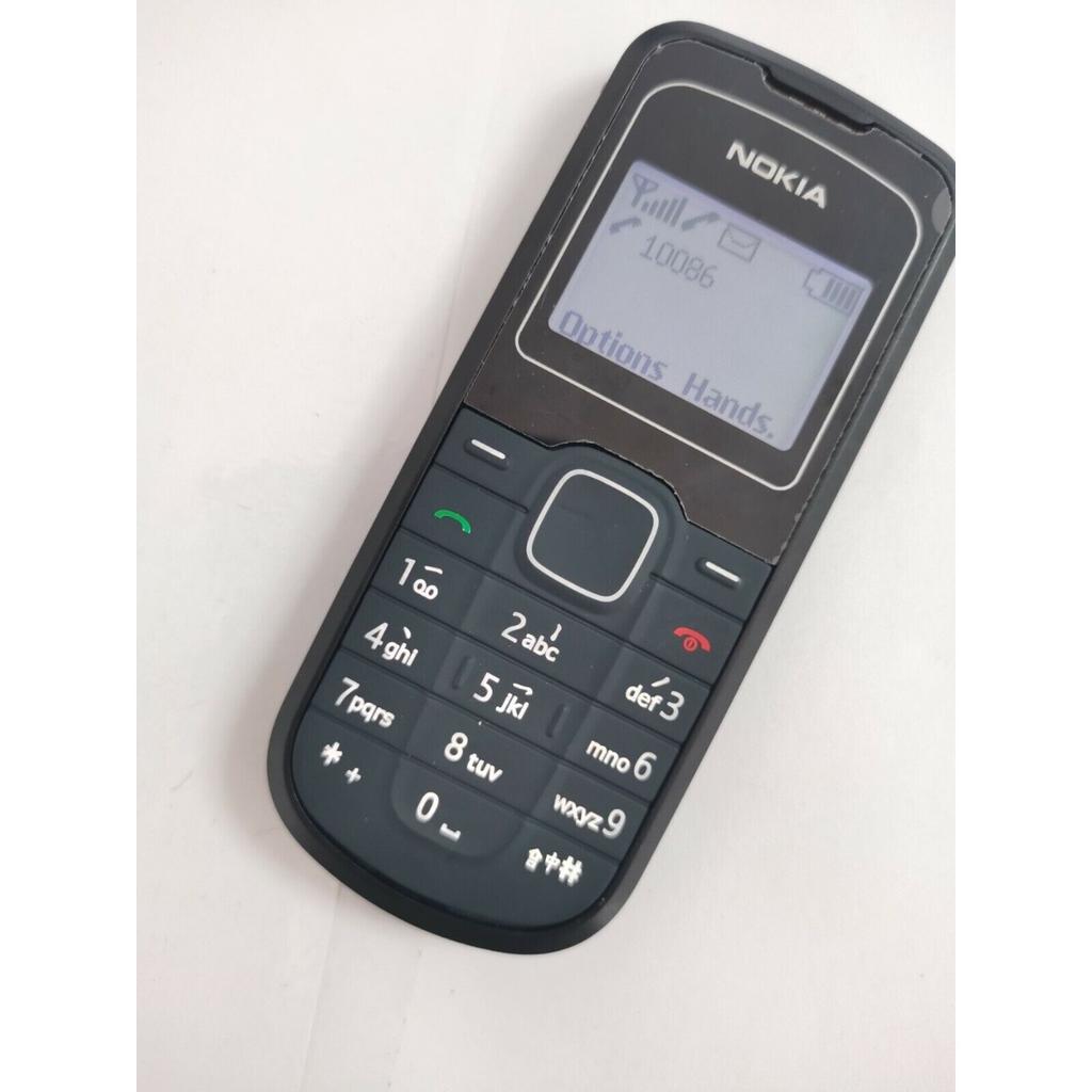 Восстановленный Nokia 1202 Оригинальный Разблокированный 2G GSM 900/1800 Фонарик Клавиатура Мобильный Телефон
