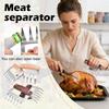 Meat Handler Shredder Claws Set Of 2 - Wood Stainless Steel BBQ Pulled Pork For Shredding Handing Carving Food