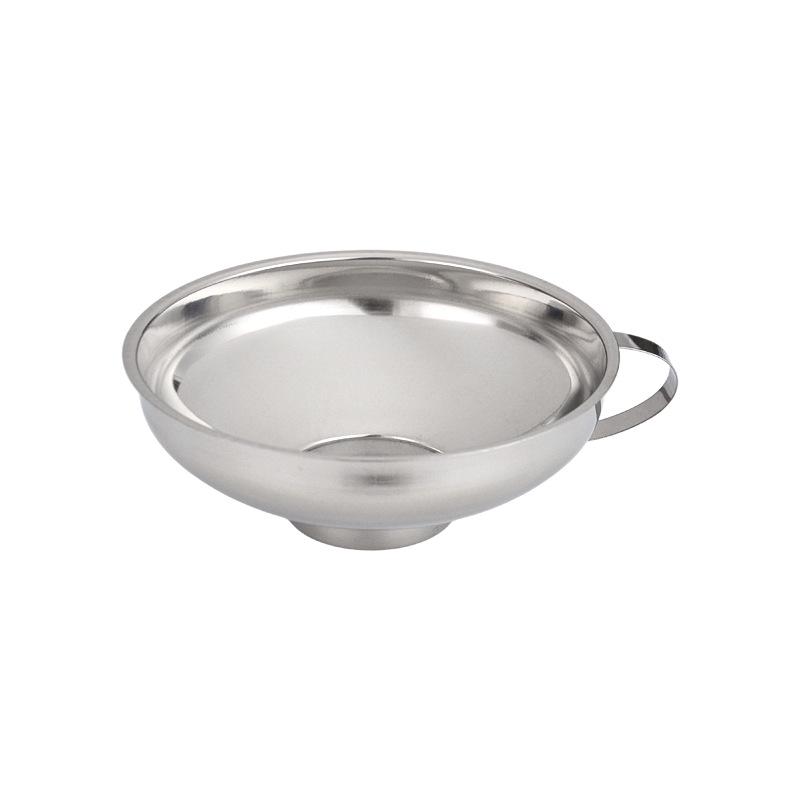 Stainless Steel Wide Mouth Funnel - Easy to Clean Oil, Wine, Salad Dressing, Jam Funnel