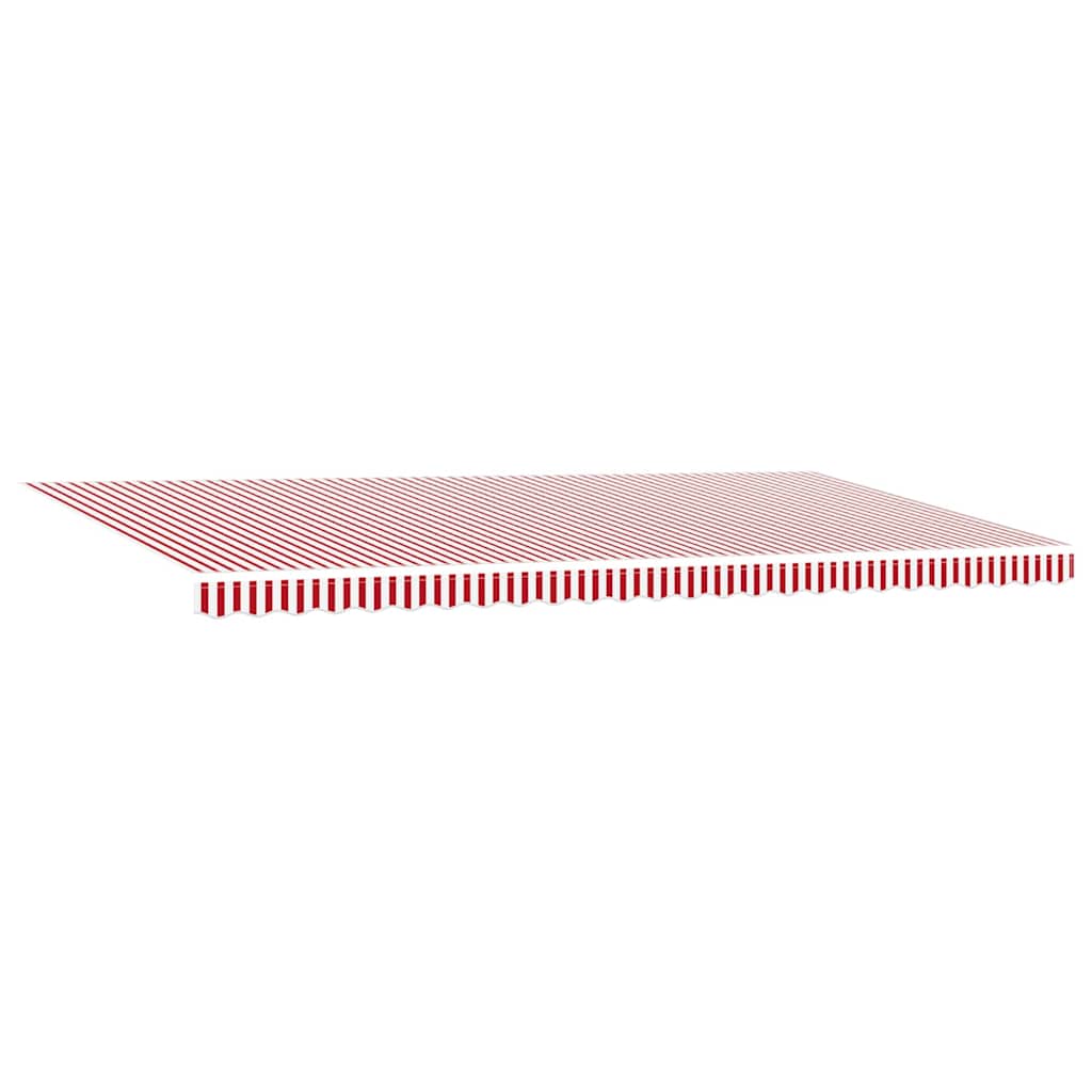 Retractable Awning Red and White 600 x 300 cm