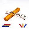 Reading Glasses High-grade with Tube Case +1.0 +1.5+2.0+2.5+3.0+3.5 4.0 Men Women Metal Eyeglasses