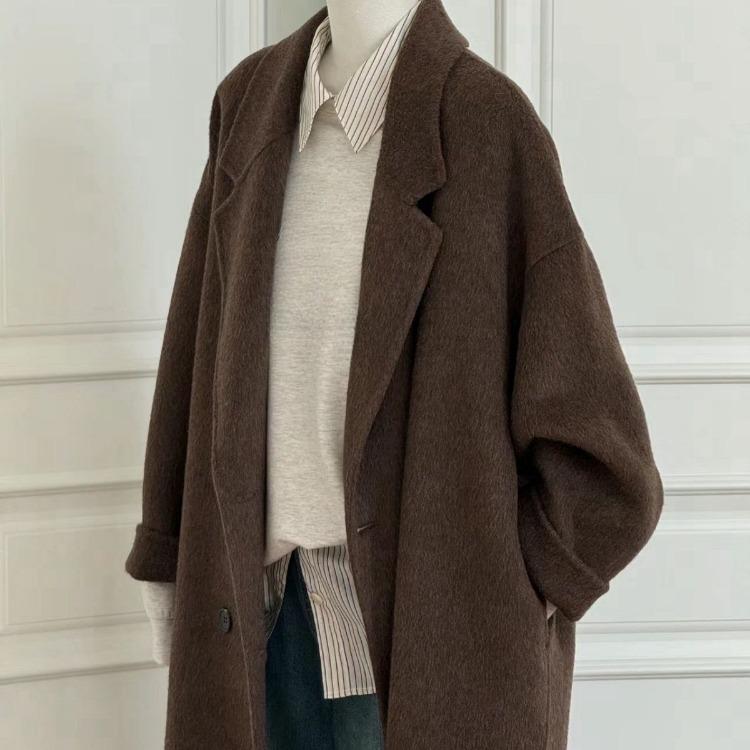 Модные теплые роскошные шерстяные пальто и пиджаки