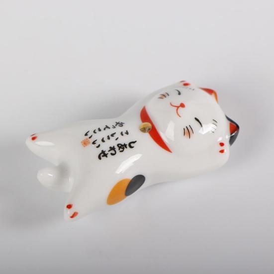 Yousheng Chopsticks Spoon Stand for Home Rest Dinner Sturdy Ceramic Holder Interesting