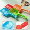 Cat Litter Shovel with Handle Non-slip Solid Colors Bur-free Durable Pet Poop Scoop Cleaning