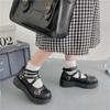 Fashion Lolita Shoes Platform Women's Shoes On Heels Women 2024 Loli Thick Heel Cross Bandage Women Shoes Kawaii Cute Cosplay Mary Janes