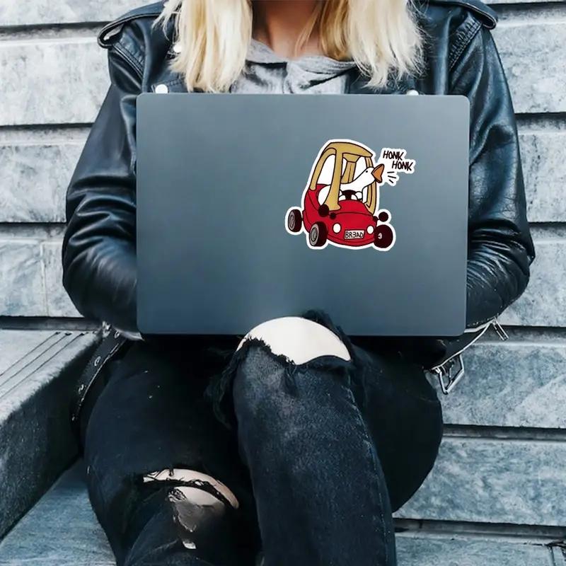 DS69#13X14см Забавный гусиный гусиный гудок виниловая наклейка на автомобиль для универсального декора прочная водостойкая наклейка