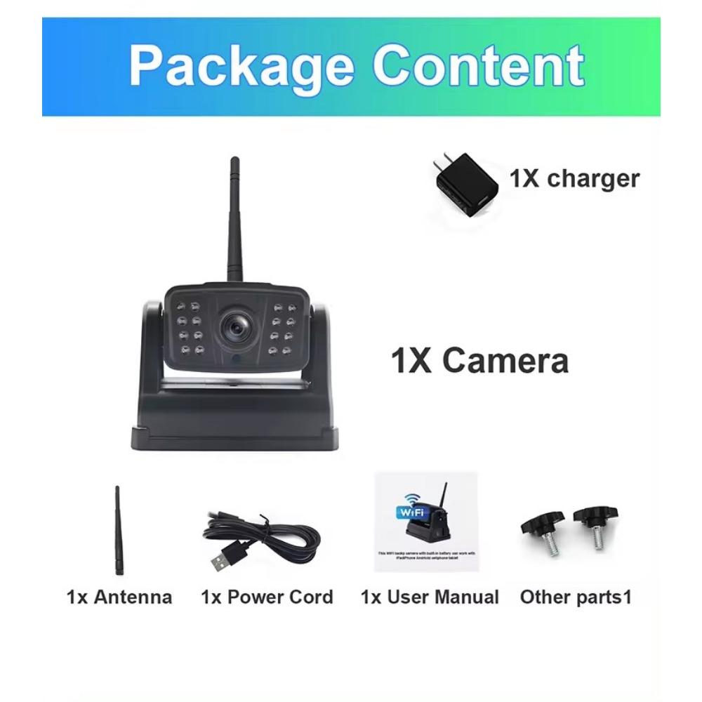 Цифровой беспроводной AHD 7-дюймовый монитор DVR 1080P ночное видение обратный резервный рекордер Wifi камера для автобуса автомобиля грузовика