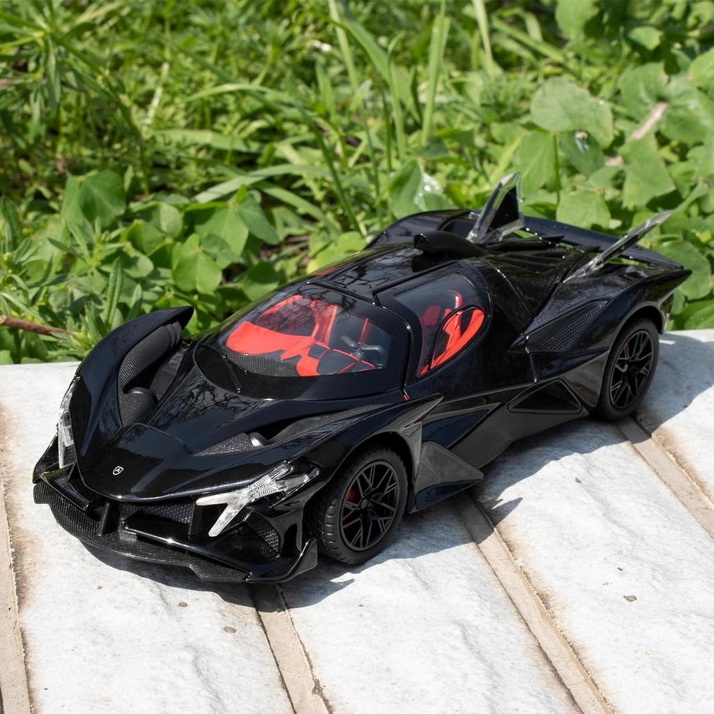 Модель автомобиля из сплава Apollo Evo 1/24 с функцией отката, звуком и ярким светом, подходящие коллекционные модели игрушек, подарки для мальчиков и девочек