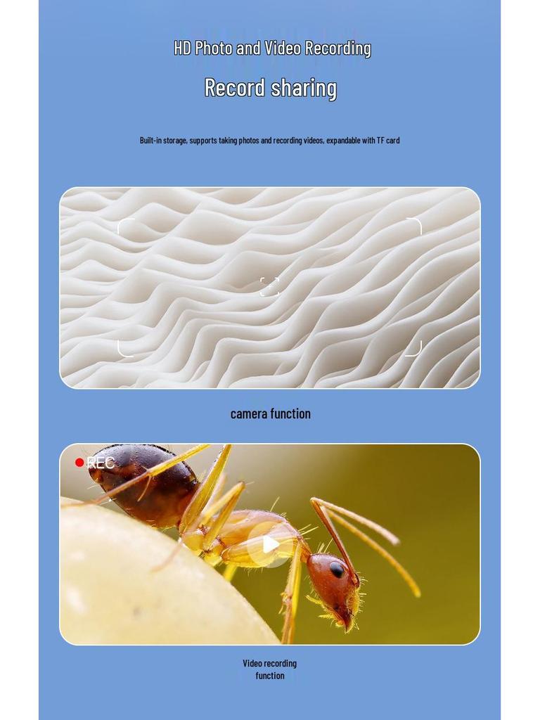 Children's Handheld Microscope for Outdoor Exploration - Portable Science Education Toy & Electronic Magnifier