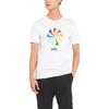 Nike T Shirts Men's White Crew Neck Moderate Straight Fit AQ5197-100