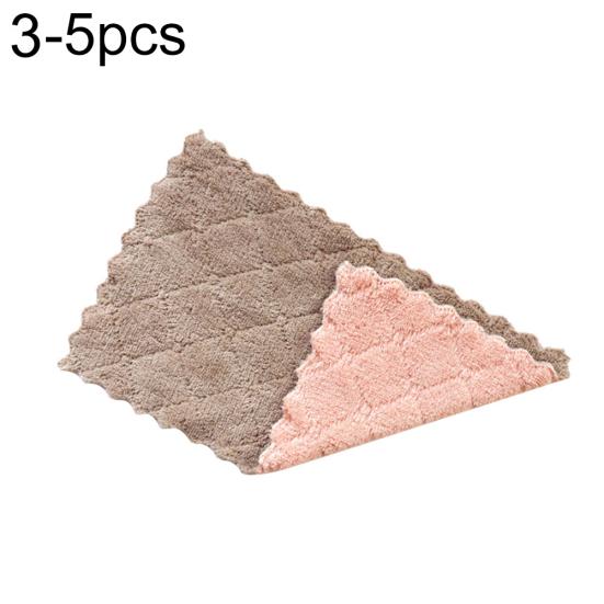 5 шт. двухсторонняя водопоглощающая кухонная ткань для мытья посуды, полотенце для рук