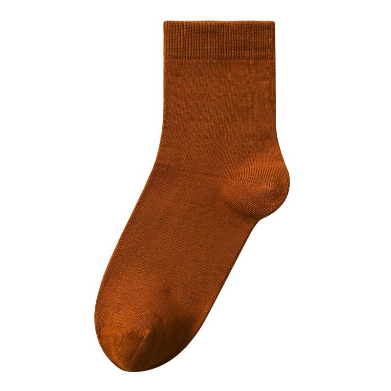 Pure Cotton Winter White Cotton Socks for Women Are Versatile and Odorless. All-cotton Mid-top Socks for Women In Autumn and Winter