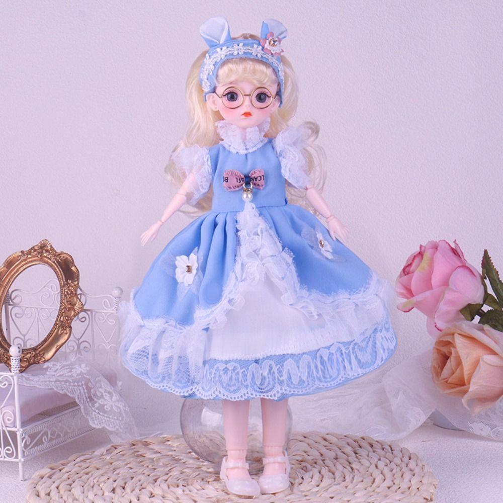 Каваи BJD Подвижная шарнирная кукла Красивая нарядная кукла Одежда для куклы BJD 30см Нарядная кукла Малыш