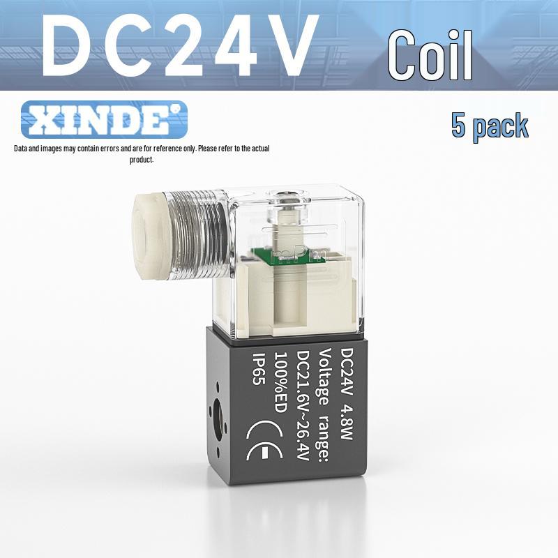 Пятилинейный двухпозиционный соленоидный клапан 4V210-08, DC24V/AC220V, Совместим с AIRTAC
