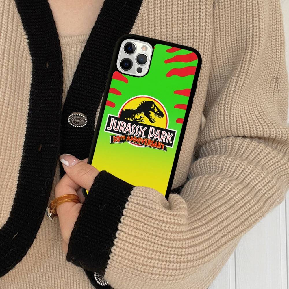 J-Jurassic Park Dinosaur World PC+TPU Phone Case For IPhone 17 16 15 14 PRO MAX 11 12 13 PLUS MINI Cover