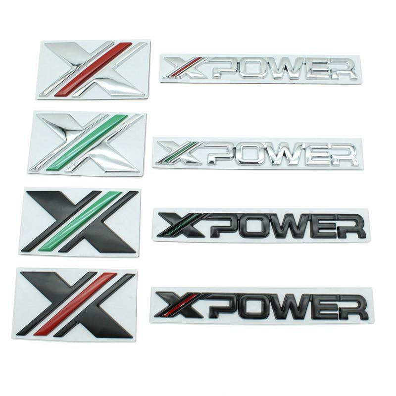 Car 3D Metal X XPOWER Logo Trunk Body Badge Emblem Decals Sticker For M-G 3 7 5 6 EZS TF ZR ZS HS GS GT Hector RX5 RX8