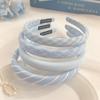 Women's Fresh Light Blue Non-Slip Headband: Versatile Spring & Summer Hair Accessory, Ideal for Face Washing & High Skull Top