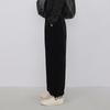 LESS 2024 Spring Retro Velvet Straight-Leg Casual Trousers