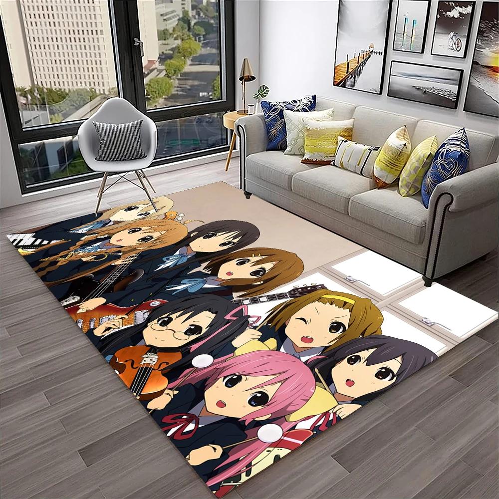 Кавайные Девочки K-ON Мультяшный Милый Лолита Ковер Коврик для Дома Гостиная Спальня Диван Придверный Коврик Декор, Детский Ковер Нескользящий Напольный Коврик