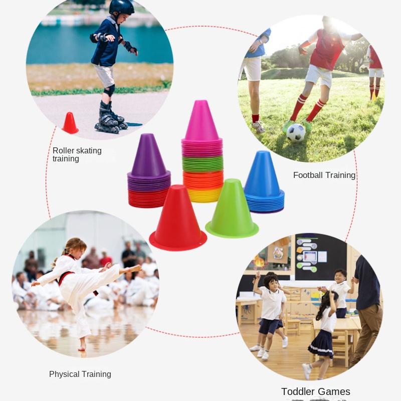 8cm Plastic Skate Marker Cones Roller Football Soccer Training Equipment Marking Cup Roller Skating Roadblock Accessories