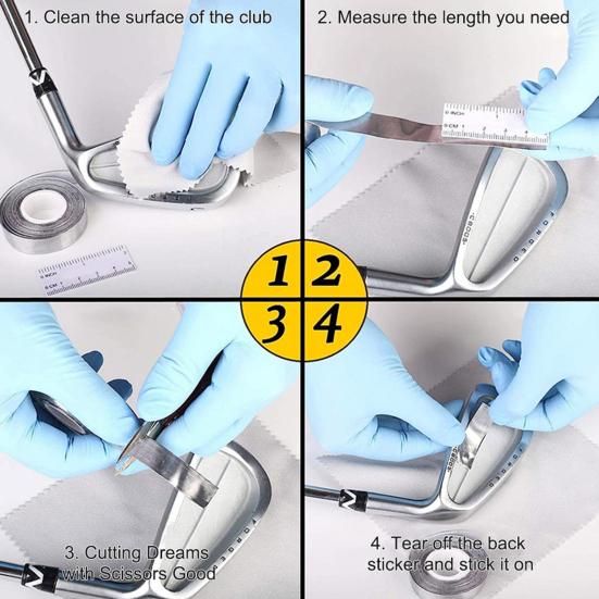 Гольф Свинцовая лента с утяжелением 1/4''x 197'' / 3/8''x 197'' Клейкая свинцовая лента Добавьте вес для свинга Гольф для клюшек для гольфа Паддл для пиклбола Теннисная ракетка Рыбалка