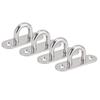 4pcs Durable Ceiling Mount Eye Plate Heavy Duty Stainless Steel Eyelet  For Boat Rigging