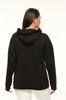 Women's Style Big Size Sweatshirt Plus Size Hooded Glitter Lace-Up Pocket Sweatshirt