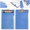1Pcs Blue Writing Pad Board A4/A5/A6 Menu Bill Folder New Clip File Organize  Paper Ticket Storage