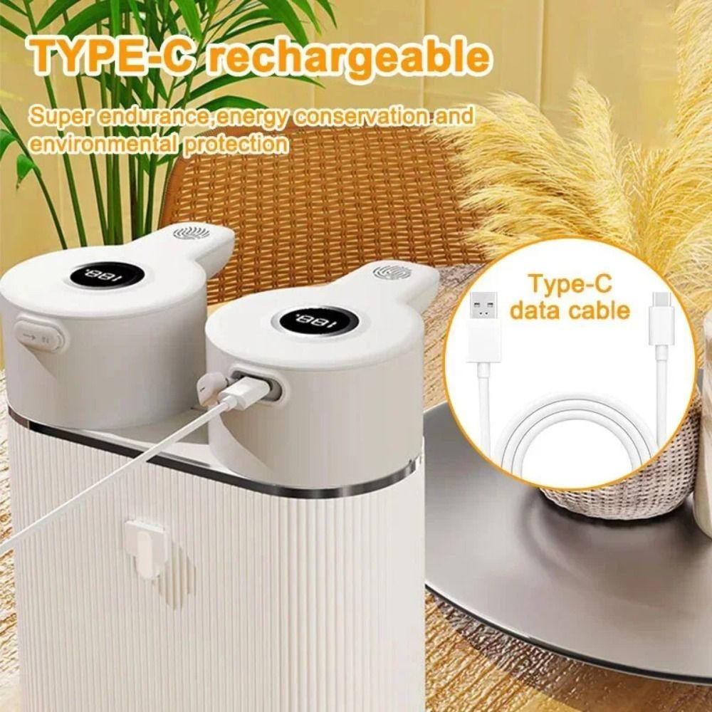 USB Rechargeable Double-Head Soap Dispenser Wall-Mounted Disinfectant Distributor Hospital Use