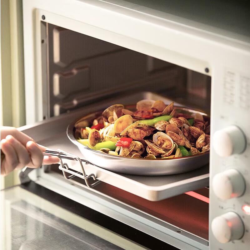 CHAHUA 24cm Stainless Steel Deep Plate