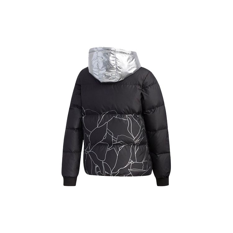adidas Neo Slim Fit Пуховик с капюшоном Женская верхняя одежда Черный EI4421
