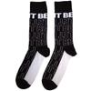 The Beatles Unisex Adult Let It Be Text Outlines Repeat Socks