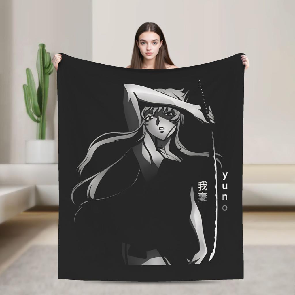 Super Warm Blanket Camping Mirai Nikki Number Twelve Throw Blanket Flannel Bedspread Living Room Street Trend Sofa Bed Cover