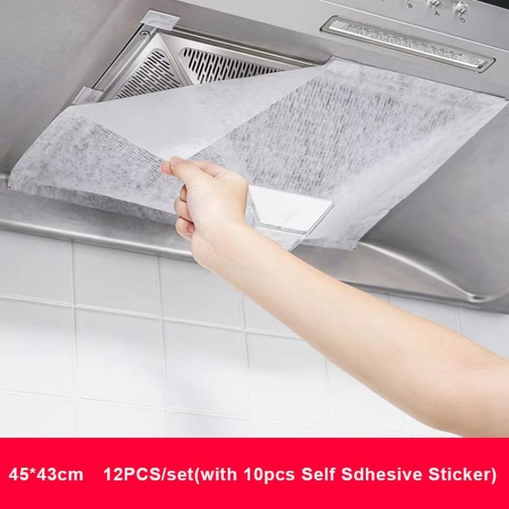 Non-woven Range Hood Filters Heavy-Duty Oil-Absorbing Mesh Covers New Oil Filter Paper