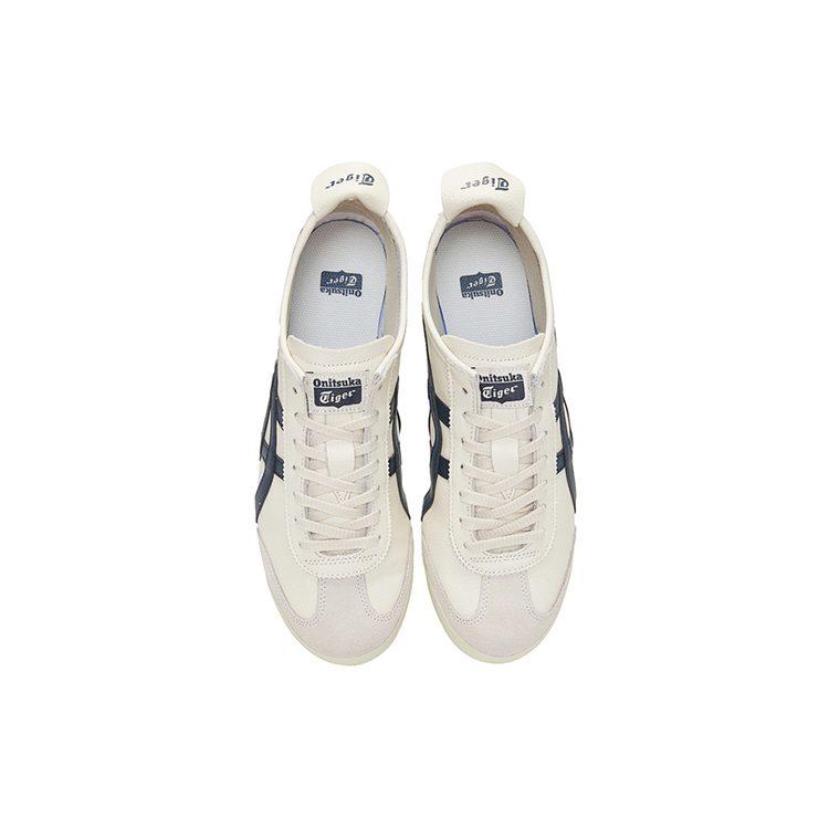 ONITSUKA TIGER Mexico 66 Винтажные Легкие Устойчивые к истиранию Низкие Беговые Кроссовки Унисекс Белый Синий Желтый 1183B771-107